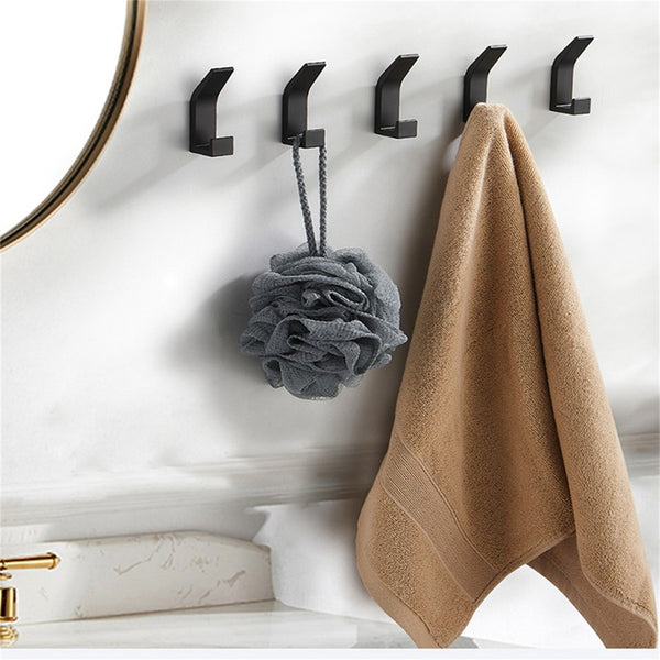 Wall Mounted Towel Rack Holder Kitchen Bathroom Clothes Robe