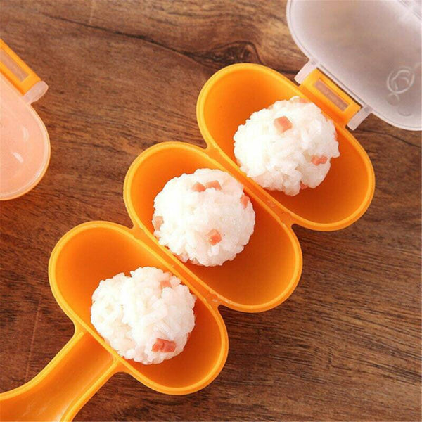 2PCS Baby Rice Ball Mold Shaker Food Decoration Kid Lunch Sushi Maker