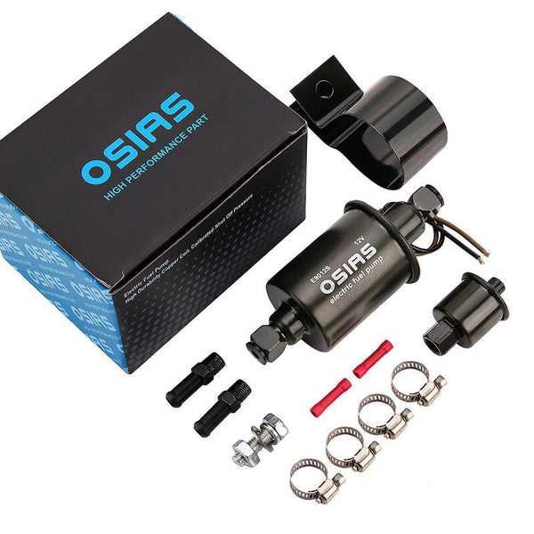 12V Universal Fuel Pump 5-9 PSI Inline Low Pressure 30 GPH Electric Ga