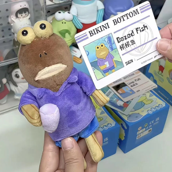 New POP MART Bikini Bottom Buddies Series Blind Box Plush Toy Pendant