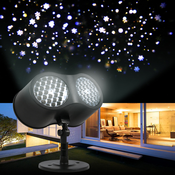 Party Dual Head Christmas Moving Christmas Patterns Laser Lamp Project