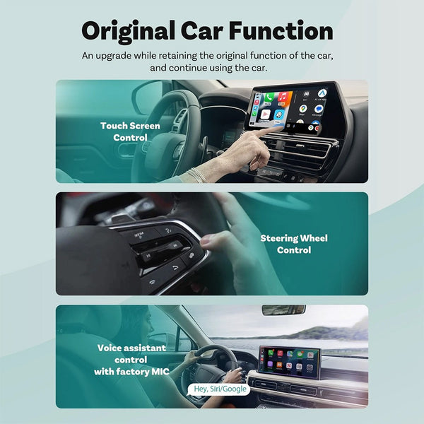 2025 Ottocast Adapter Smart Button Android Auto USB Wireless 2in1 Mini