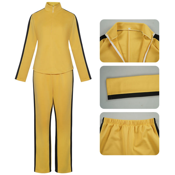 Kill Bill Beatrix Kiddo Cosplay Costume – Women Yellow Jumpsuit Outfit
