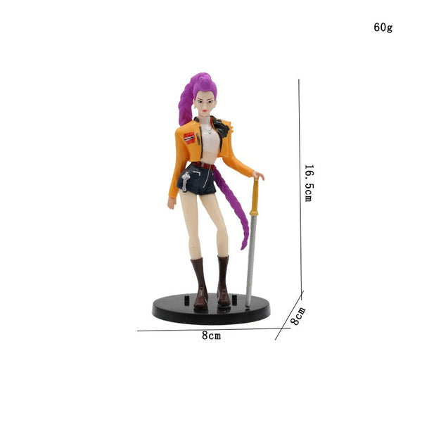 KPop Demon Hunters Rumi Mira Zoey Figurines Doll Collectible Decorativ