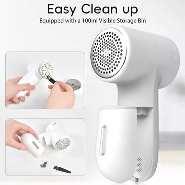 1200mAh Fuzz Lint Remover Fabric Clothes Fluff Cleaner Pilling Shaver