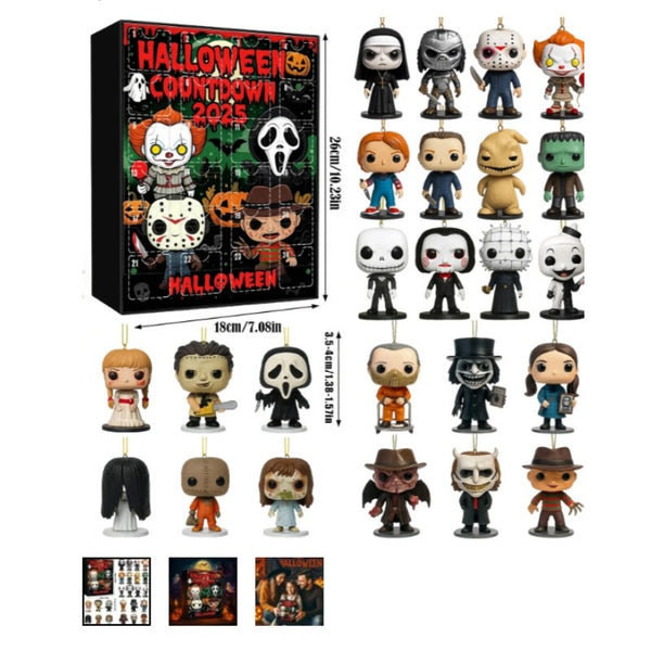Xmas 24 Days Horror Movie Figure Countdown Halloween Advent Calendar B