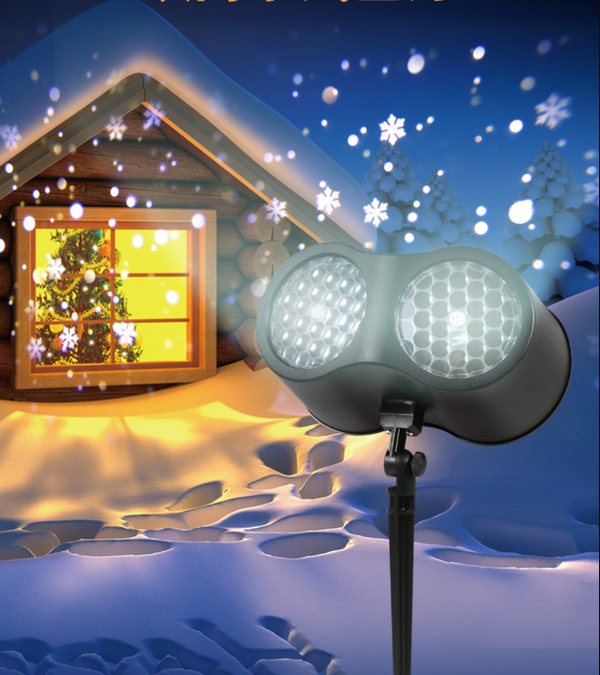 Party Dual Head Christmas Moving Christmas Patterns Laser Lamp Project