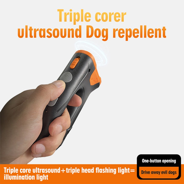 Ultrasonic Rechargeable LED Dog Behavior Adjuster Deterrent Training D