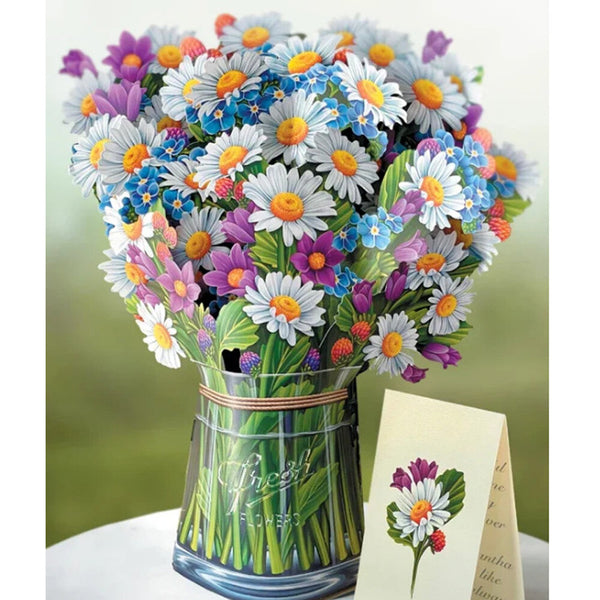 🎁Mother's Day Gift💐 3D Paper Pop Up Flower Bouquet Greeting Card