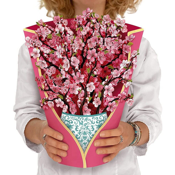 🎁Mother's Day Gift💐 3D Paper Pop Up Flower Bouquet Greeting Card