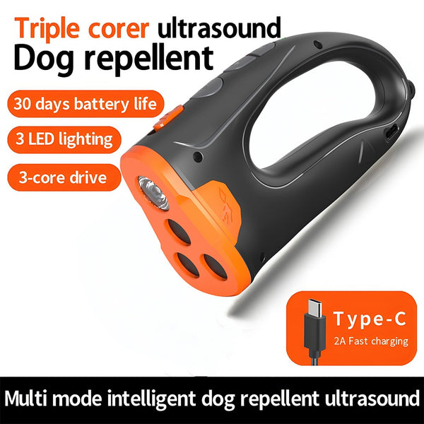 Ultrasonic Rechargeable LED Dog Behavior Adjuster Deterrent Training D