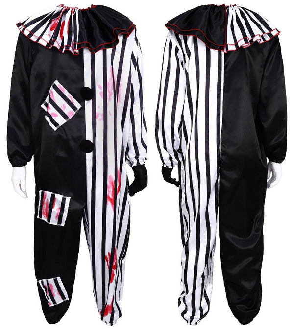 2 Art the Clown Cosplay Halloween Jumpsuit Dress Bloody Terrifier Joke