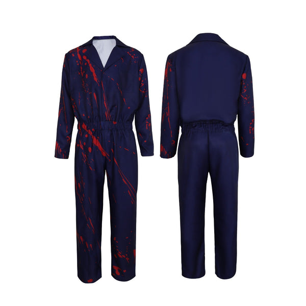 Michael Myers Cosplay Halloween Coveralls Horror Adults Mask Jumpsuit