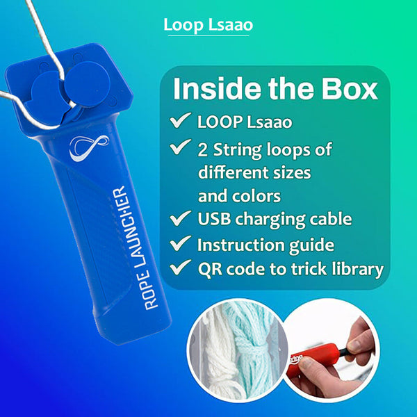 Loop Lasso EVO String Shooter – Glow-in-the-Dark Flying Rope Toy for Kids