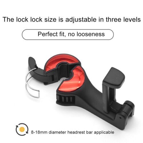 10PCS Car Headrest Hook Mobile Phone Holder 2 In 1 Seat Back Hanger St