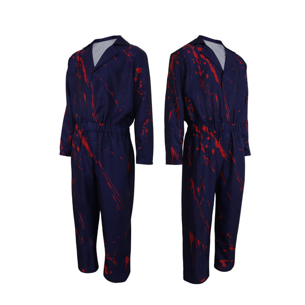 Michael Myers Cosplay Halloween Coveralls Horror Adults Mask Jumpsuit