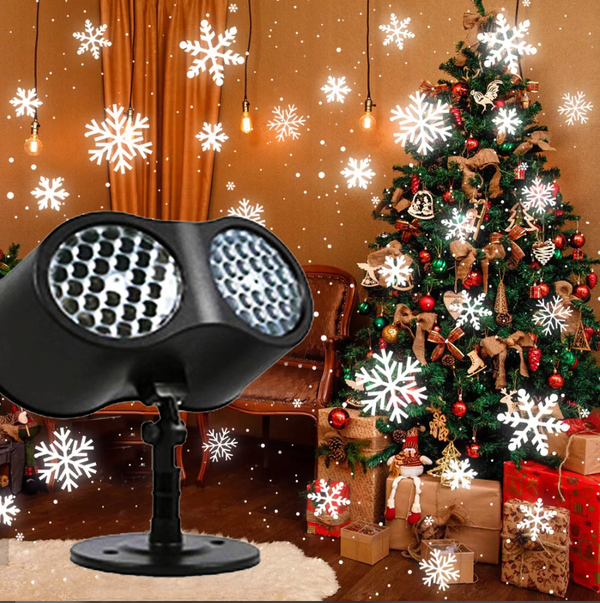 Party Dual Head Christmas Moving Christmas Patterns Laser Lamp Project