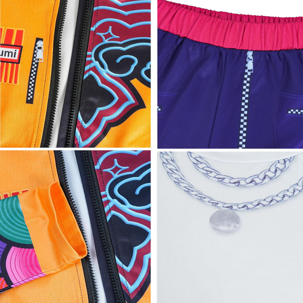 Kids Girls K-Pop Demon Hunters Rumi Mira Zoey Costume Cosplay Dress Bo