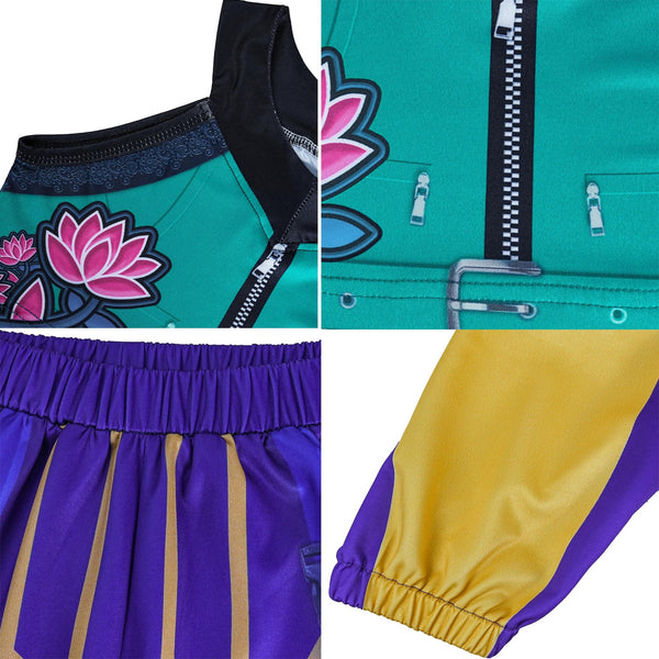 Kids Girls K-Pop Demon Hunters Rumi Mira Zoey Costume Cosplay Dress Bo