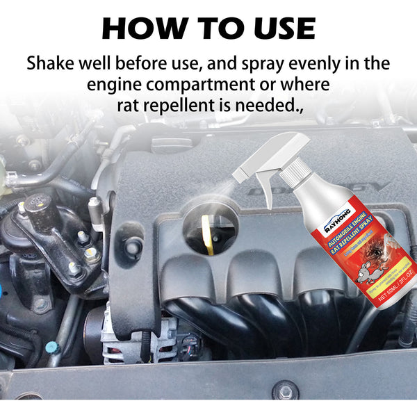 Car Rat Repellent Spray 3pk – Engine Bay Rodent Deterrent