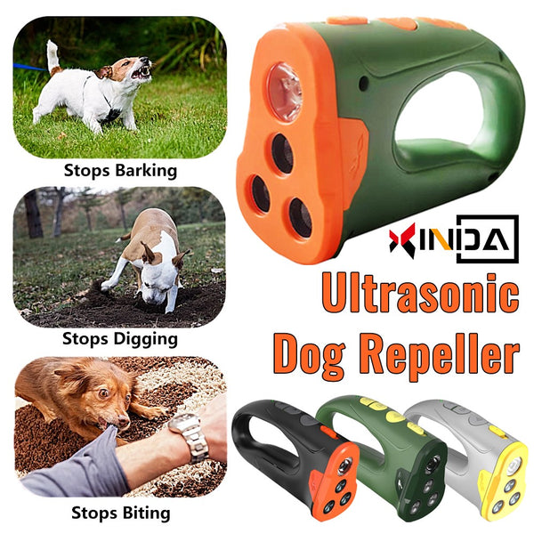 Ultrasonic Rechargeable LED Dog Behavior Adjuster Deterrent Training D