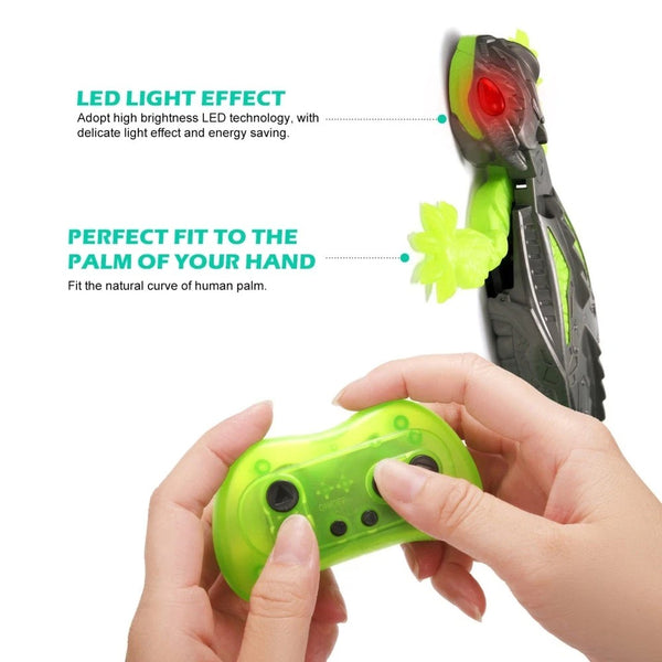 Wall Climbing Gecko Toy Rechargeable RC Robot for Kids, Drive on Walls
