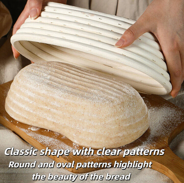 Proofing Provin Bread Dough Baking Rattan Round Oval Basket Brotform B