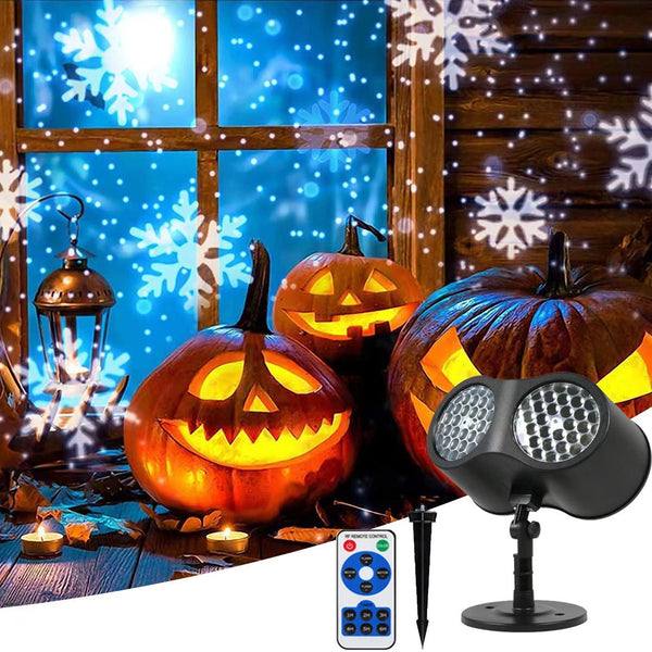 Party Dual Head Christmas Moving Christmas Patterns Laser Lamp Project