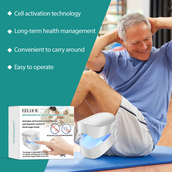 Non-Invasive Light Blood Glucose Monitor Blood Sugar Meter Diabetes Te