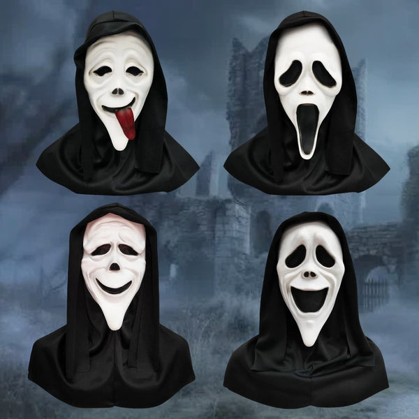 Scary Movie Ghost Smiley Face Scream Mask Halloween Cosplay Fun Horror