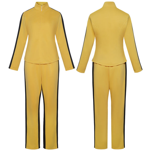 Kill Bill Beatrix Kiddo Cosplay Costume – Women Yellow Jumpsuit Outfit