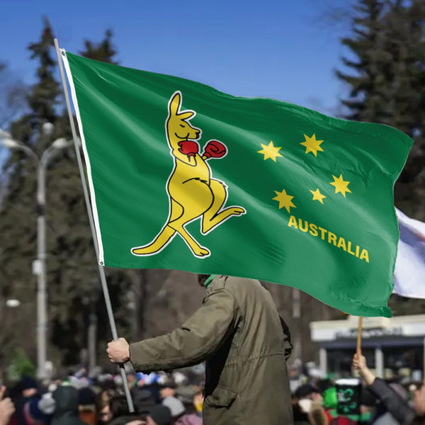 Boxing Kangaroo Australian Eureka Stockade Southern Cross Flag Nationa