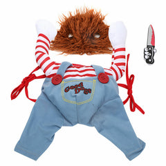 Halloween Pets Dog Cat Costume Party Chucky Cosplay Poppy Fancy Dress Jumpsuits