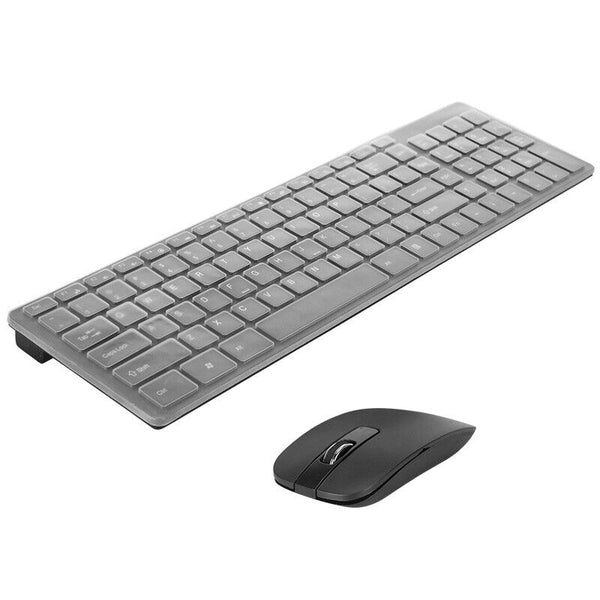 Slim Wireless Keyboard and Mouse Combo USB Set For PC Laptop Desketop Tablet - Lets Party