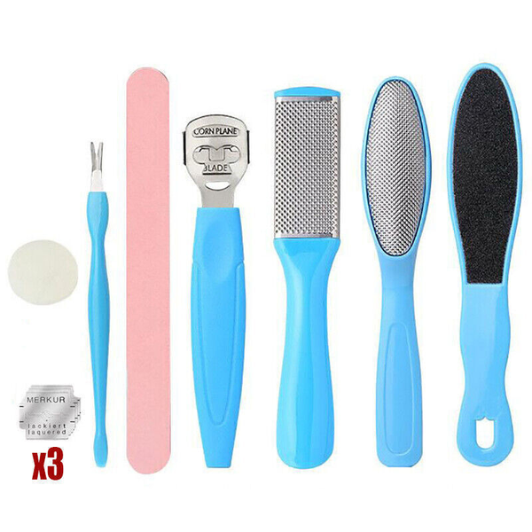 8pcs Manicure Foot Rasp File Hard Dead Skin Remover Pedicure Peeling Tools Kit
