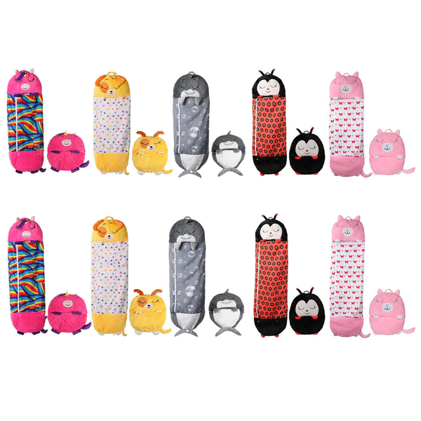 Sleeping Bag Children's Pillow Stuffed Toy 135-180cm Kids Camp Blanket