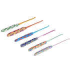 9X Colourful Soft Crochet Hook Set Ergonomic Handles Knitting Needles Sewing AU