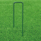 50PCS Synthetic Artificial Grass Turf Pins U Shaped Fastening Pegs Lawn Weed Mat
