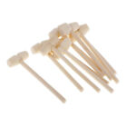50X Mini Wooden Hammer For Chocolate Breakable Heart Hammer Mallet Smash DIY Toy