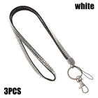3PCS Rhinestone Lanyard Neck Strar ID Card Holder Key Case Name Badge ID card AU