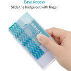 Hard Plastic Badge ID Card Holder Lanyard Business Work Pouch Double Side