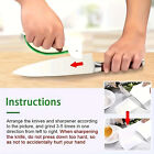 2x Portable Handheld Sharpen Knife Sharpener for Kitchen Outdoor Garden Tool Kit