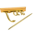 Wedding Signing Pen with Gold Plated Love Holder Party Pen Set Engagement Favors