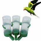 8PCS Pet Drinker Food Feeder Water Dispenser Clip For Cage Bird Parrot Cockatiel