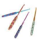 9X Colourful Soft Crochet Hook Set Ergonomic Handles Knitting Needles Sewing AU