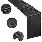 Black Sequin Table Runners Tablecloths Wedding Events Party Tablecover Decoratio