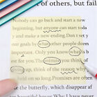 UP 600 Sheets Transparent PET Memo Sticky Note Daily To Do Stationery Waterproof