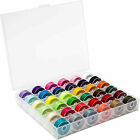 36/50Pcs Multicolor Thread Sewing Machine Bobbins Thread Embroidery Accessori AU