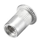 50x M6 Thread Carbon Steel Flat Head Rivet Nut Rivnut-Insert Nutsert AU