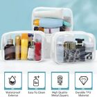 Cosmetic Makeup Toiletry Clear PVC Organizer Travel Wash Bag Holder Set